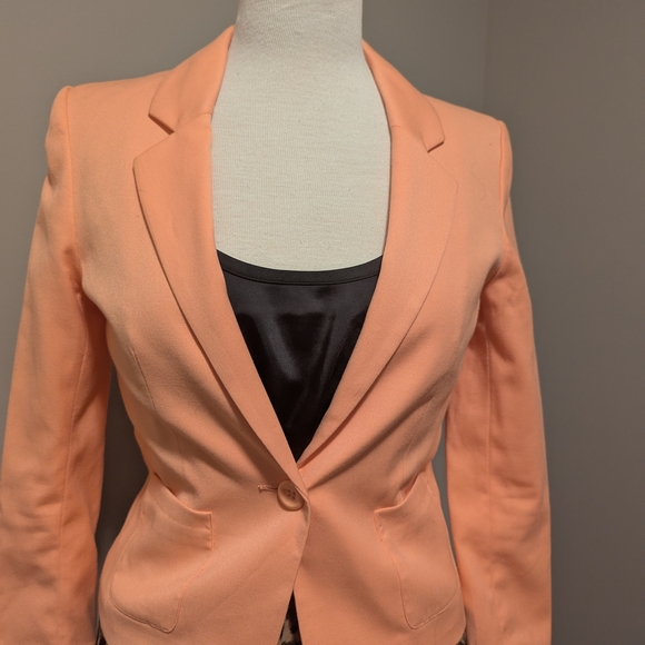 Peach Blazer Jacket - Picture 1 of 5